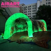 Tunnels gonflables d'éclairage LED pour activités commerciales, tunnel commercial gonflable à des fins d'exposition