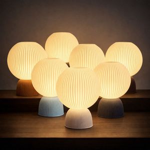 Mini capteur tactile de lampe de table rechargeable 3D pour chambre à coucher bureau de lecture utilisation de l'hôtel de chevet disponible E14 E26 Base d'ampoule alimentation cc/ca - Product Image 1