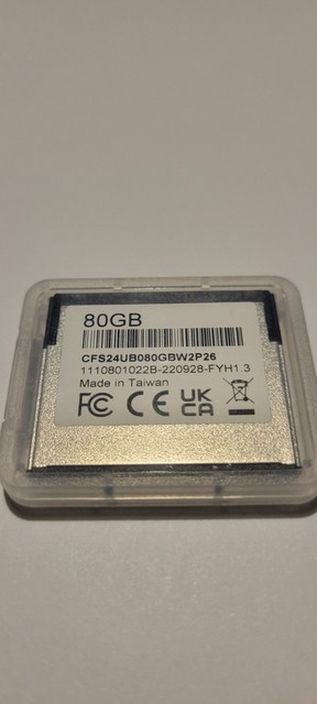 CX2900-0040 80GB CFast Card W Case