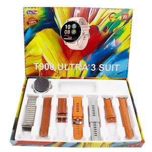 Montre connectée <span class=keywords><strong>T900</strong></span> 2026 pour hommes, nouvelle montre intelligente avec écran tactile HD complet, mesure de la fréquence cardiaque, ensemble de montres intelligentes <span class=keywords><strong>7</strong></span> en 1 - Product Image 4