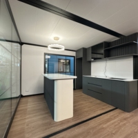 Maisons préfabriquées de luxe, modernes, durables, imperméables, de haute qualité, extensibles, maison conteneur de 40 pieds, 60 m2, maison préfabriquée modulaire