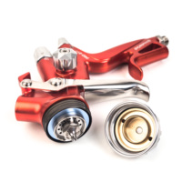 Kit de Pistola de Pulverización de Aire PORPHIS PRD-817C Nuevo Modelo con Estuche de Transporte de Plástico para Entusiastas de Autos, Fácil de Transportar