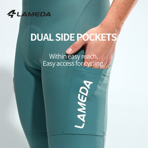LAMEDA Short de cyclisme de marque à ourlet antidérapant pour hommes Short de cyclisme respirant sec 3D Tailoring pour hommes - Product Image 6