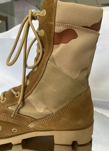 Bottes tactiques montantes Df SFB101 806 style désert marron coyote, avec coutures renforcées, tige en daim et toile, semelle extérieure robuste pour une adhérence optimale. - Product Image 5