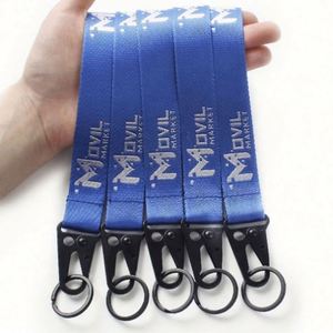 New Arrival Custom <b>Polyester</b> <b>Lanyard</b> Keychain Fast Shipping Fashion Sports Brand <b>Lanyard</b> with Offset Printing - Product Image 5