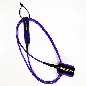 Premium Surf Leash Leg Rope with Custom logo on the Cuff and <strong>Rail</strong> <strong>Saver</strong> - Product Image 6