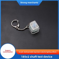 Testeur de commutateur DIY tendance, porte-clés coloré lumineux, capuchon de commutateur tactile pour clavier mécanique, porte-clés personnalisé