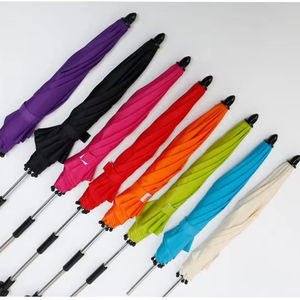 Parapluie de poussette réglable résistant aux <span class=keywords><strong>UV</strong></span> promotionnel d'usine Impression de logo personnalisé pour parapluie à clip extérieur - Product Image 1