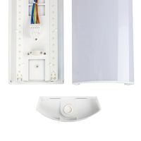 Plafonnier LED encastré IP44 55W, résistant à l'humidité, pour usage commercial et bureautique