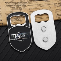 Ouvre-bouteille magnétique en alliage de zinc avec logo personnalisé, cadeaux promotionnels d'entreprise avec impression UV
