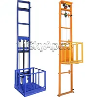 Plateforme élévatrice hydraulique monorail de type rail pour entrepôt, atelier, petit ascenseur domestique, hauteur de levage personnalisable