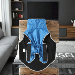 Luxury Durable Blue Polyester Poncho <strong>Dogs</strong> <strong>Waterproof</strong> Reflective Winter/Spring Rain Training <strong>Jacket</strong> Modern Simple Solid - Product Image 6