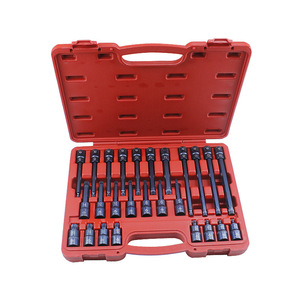 S2 Alloy Steel Socket Set 26Pcs Metric Hex <b>Torx</b> <b>Bits</b> Industrial Grade Press Wrench Sleeve M - Product Image 1