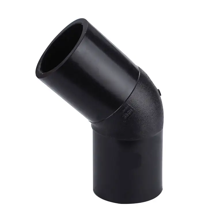 ISO4427 IPS DIPS фитинги для труб из нового материала изгиб черного цвета 45 градусов колено для соединителя труб HDPE
