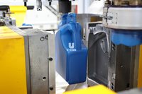Máquina Automática de Moldeo por Extrusión y Soplado para Botellas de Plástico HDPE PP de 1L 4L 5L para Aceite de Motor, Anticongelante y Refrigerante para Automóviles