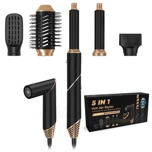 Nuovo 6 in 1 spazzola asciugacapelli a ioni negativi Set di Styler ad aria calda <span class=keywords><strong>per</strong></span> Auto arricciatura capelli strumenti miglior regalo <span class=keywords><strong>per</strong></span> le <span class=keywords><strong>donne</strong></span> - Product Image 5