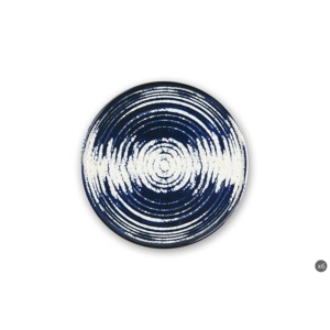 Assiette de service en céramique Excelsa Ermes 33x1,5 cm bleue, fabriquée en Roumanie - Product Image 3