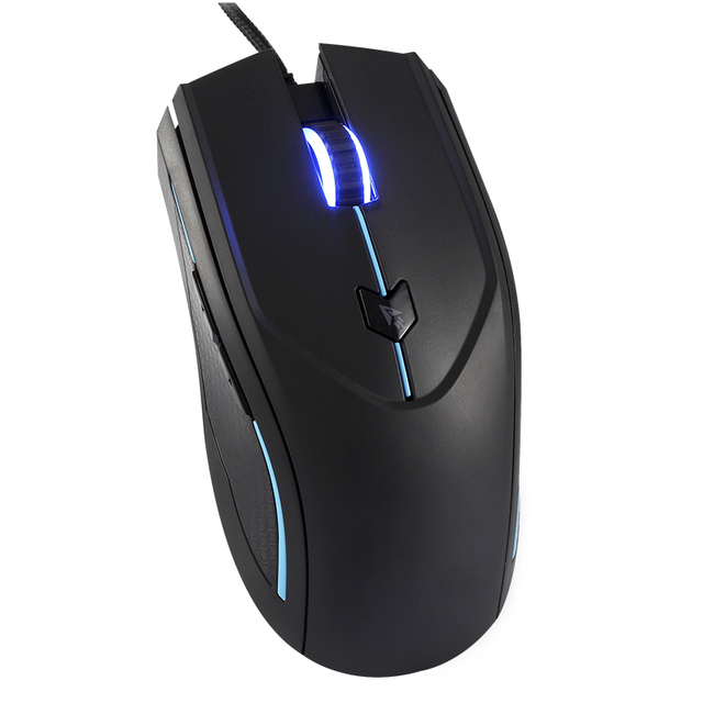 Wired USB Mouse for Computers and Laptops, Right or Left Hand Use - Black