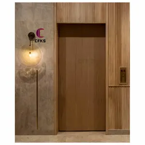 Promotion Apartment House Room Interior Solid Wood MDF Door Modern Veneer Doors