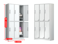Mobilier de bureau Classeur en métal à 2 portes Armoire de rangement en acier Armoire produits de classement Armoire archivadores avec tiroir