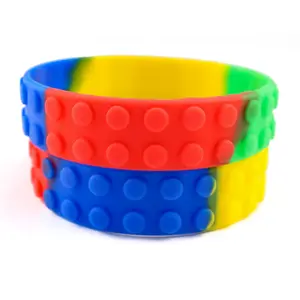 Wholesale silicone rubber bracelets charm lot rainbow silicone wristband for kids children women men sport sweat band