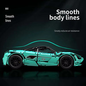 Ensemble de blocs de construction Supercar 720S Tiffany Blue 13167, échelle 1:8, assemblage DIY, jouet éducatif STEM en plastique ABS pour les 14 ans et plus - Product Image 2