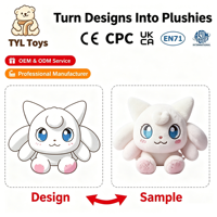Service d'échantillonnage et de conception sur mesure pour figurines en peluche en coton PP OEM/ODM, jouets en coton doux et en peluche, jouets de collection certifiés CE CPC EN71