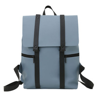 Sac à dos pour ordinateur portable T020 en PU imperméable, tendance et portable, idéal pour les affaires, souple et durable, pour étudiants et activités de plein air