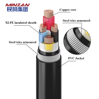 Cable de alimentación de cable eléctrico aislado Xple blindado con vaina de conductor de núcleo de cobre ignífugo de bajo voltaje