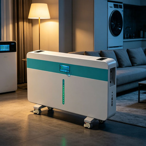 Akıllı UPS Yedekli Lifepo4 Pil Paketi 51.2V 420Ah Güneş Enerjisi Depolama Derin Deşarjlı Akü Tekerlekli - Product Image 1