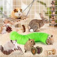 Jouets à mâcher naturels pour lapins OEM : bâtonnets de bois de pomme et herbe pour lapins, cochons d'Inde, hamsters et chinchillas – Jouets à mâcher et friandises