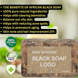 <span class=keywords><strong>Savon</strong></span> <span class=keywords><strong>Noir</strong></span> Africain <span class=keywords><strong>Marocain</strong></span> Bio Éclaircissant Anti-Taches Peeling Vergetures, Boîte de Rangement Logo Personnalisé en Gros pour Femmes Noires - Product Image 2