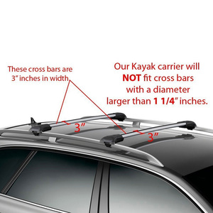 ITOO Universal <span class=keywords><strong>Kayak</strong></span> sillín canoa techo portaequipajes cuna barco portador para la mayoría de los coches SUV barras transversales <span class=keywords><strong>Kayak</strong></span> techo portaequipajes - Product Image 4