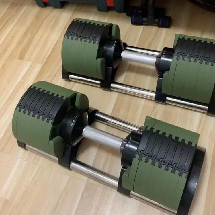 High-End Gratis Gewichten Bodybuilding Oefening Dumbbel Verstelbare Dumbbells 70lb 32Kg