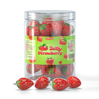 NEW Design Halal Strawberry Shape Gummy Jelly Fill Fruit Jam