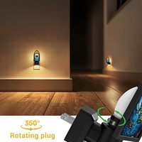 Veilleuse LED ZHILAI moderne mini, blanc chaud 3000K, à brancher, avec capteur crépusculaire, intensité variable, pour décoration de chambre