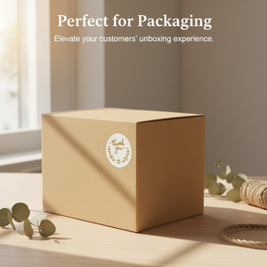 Roll stickers waterproof vinyl self-adhesive stickers for box decoration and <b>packaging</b> custom printed logo stickers - Product Image 3