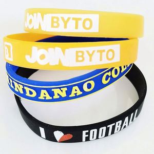 Bracelet en silicone personnalisé de haute qualité, prix le plus bas, impression de logo - Product Image 1