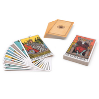 Jeu de cartes de tarot personnalisées imprimées en or, cartes oracle imperméables en plastique avec feuille d'or – Services d'impression à la demande au design antique