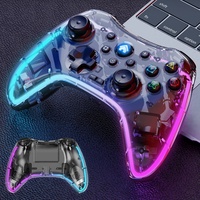 Tablette de jeu Hyt S03 avec éclairage RGB, moteur de vibration, bouton Turbo, prise casque, contrôleur de jeu sans fil BT 2.4G à détection de mouvement