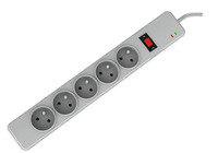 Multiprise à 6 prises avec 5 prises CA et 3 prises USB Extension de protection contre les surtensions Conception de fournitures électriques 4 prises