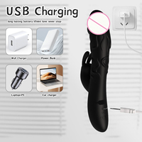 Neuer Doppelmotor-Schwanenvibrator mit 10 Vibrationsmodi, 100% Wasserdicht, USB-Aufladbar, Rabbit-Vibrator für Frauen, G-Punkt und Klitoris