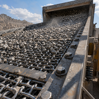 Grillage métallique tissé en acier 65Mn robuste pour tamis vibrants, séparation de minerai, de roche et de gravier