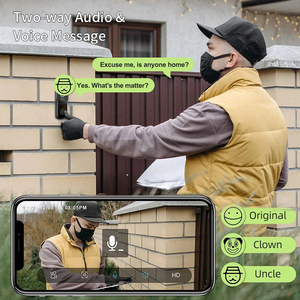 Cámara de timbre WiFi de 4MP con 2K de alta resolución alimentada por batería y videoportero inalámbrico Timbre de <span class=keywords><strong>video</strong></span> parpadeante - Product Image 6