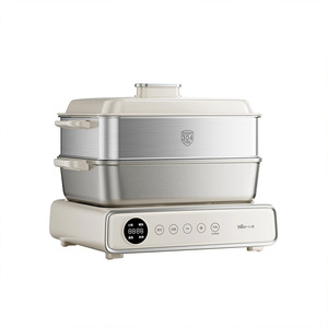Casserole électrique multifonction Little Bear Stackable Cooker 6L pour grillades, fondue, cuisson à la vapeur - Product Image 5