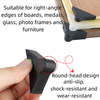 Protection d'angle en plastique premium noir et blanc pour cadre photo, panneau, verre – Anti-collision pour le transport