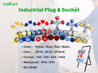 EBASEE ou OEM 32A 6h 250V IP67 2P+E Prise et fiche industrielles à 3 broches mâle et femelle