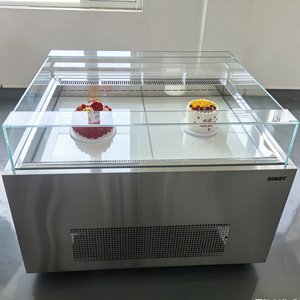 Vitrina Refrigerada Comercial Personalizada para Pasteles con Isla Central, Gabinete de Conservación de Frescura con Enfriamiento por Aire -8°C ℃   ~ 3 ℃   Para Panaderí<span class=keywords><strong>a</strong></span> de Alta Gama - Product Image 2