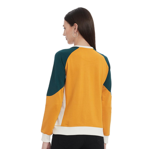 Articles chauds O cou sweat 100% Polyester ou éponge française personnalisé trois couleur unie contraste femmes sweat du Bangladesh - Product Image 2