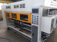 Machine d'impression flexographique rotative à 2 couleurs pour la fabrication de boîtes en carton ondulé personnalisées, utilisation en usine